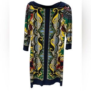 Beige by eci Colorful Patterned Women's Dress size 6